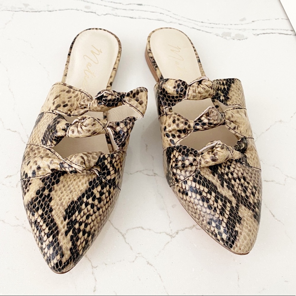 Matisse on Course Snakeskin Embossed Mule